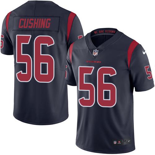 Nike Texans #56 Brian Cushing Navy Blue Men's Stitched NFL Limited Rush Jersey